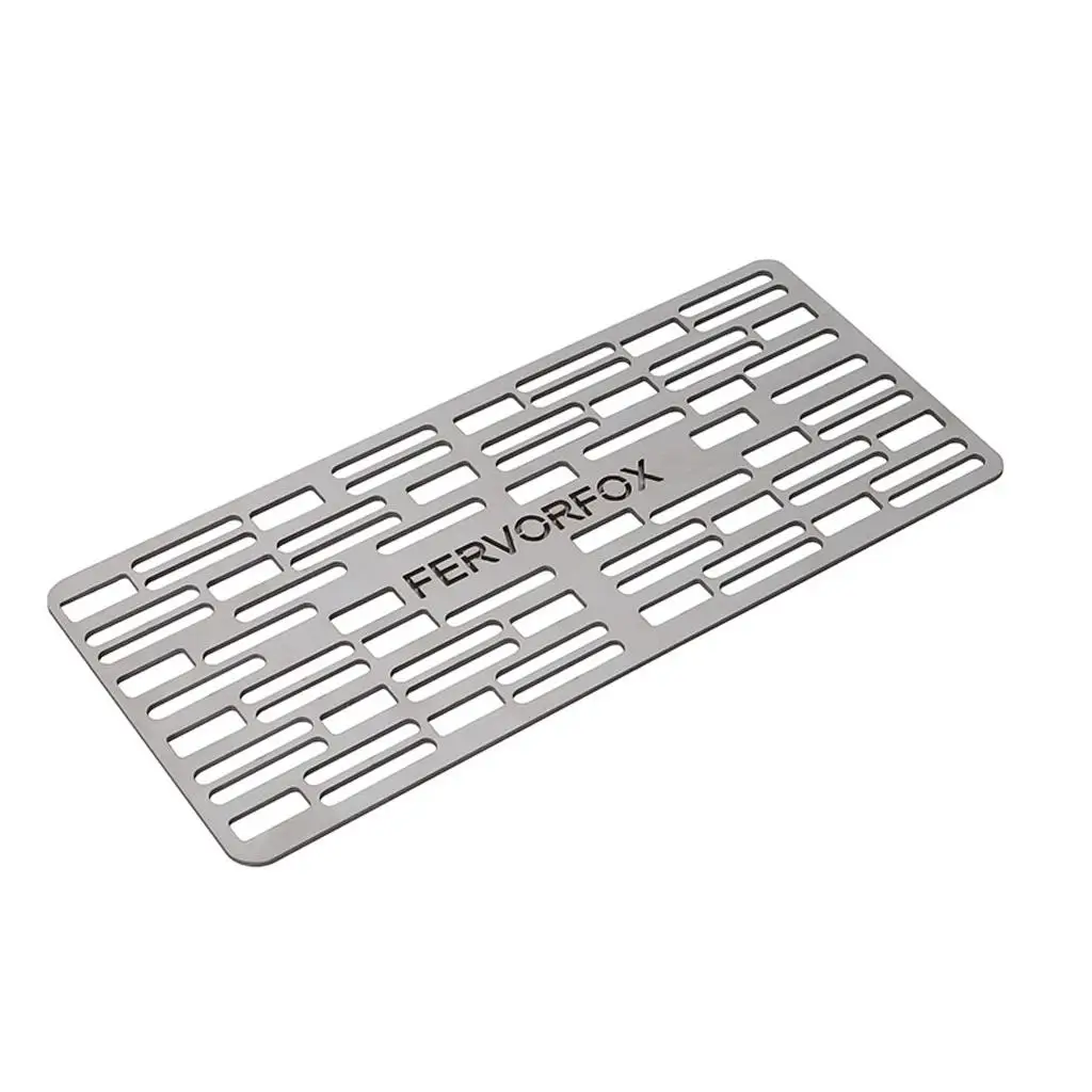 

Multi-Purpose Barbecue Net Stainless Steel Rectangle Mesh Rack Baking Tray Grill Pan for Outdoor Cooking Garden Backyard Travel