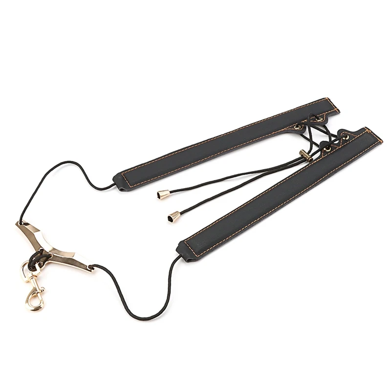 

Adjustable Leather Saxophone Shoulder Neck Strap Foldable Double-Shoulder Straps Accessory Part For Sax Plyers Music Lovers