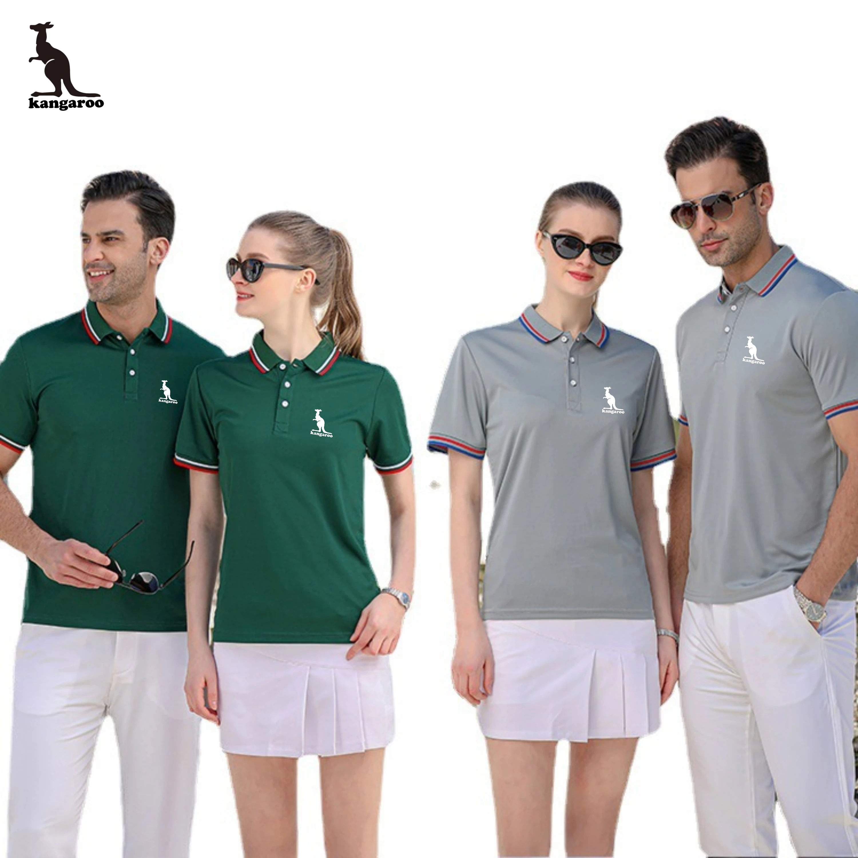 

DAISHU Kangaroo Women's Polo Collar Shirt Fashion Multi Color Retro Court Style Short Sleeve Shirt Business Office Attire