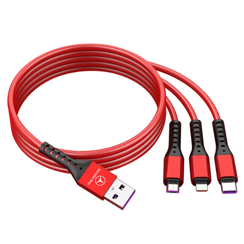 Кабель USB C — Type 5A PD провод для быстрой зарядки данных шнур Mercedes Benz AMG W206 W204 W205 W212 W213