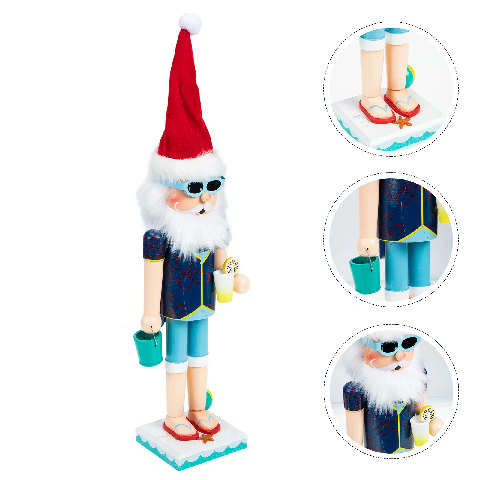 

Nutcracker Christmas Nutcrackers Wood Xmas Paper Wrapping Decorations Santa Desktop Wooden Figures Puppetsoldier Figurine Beach