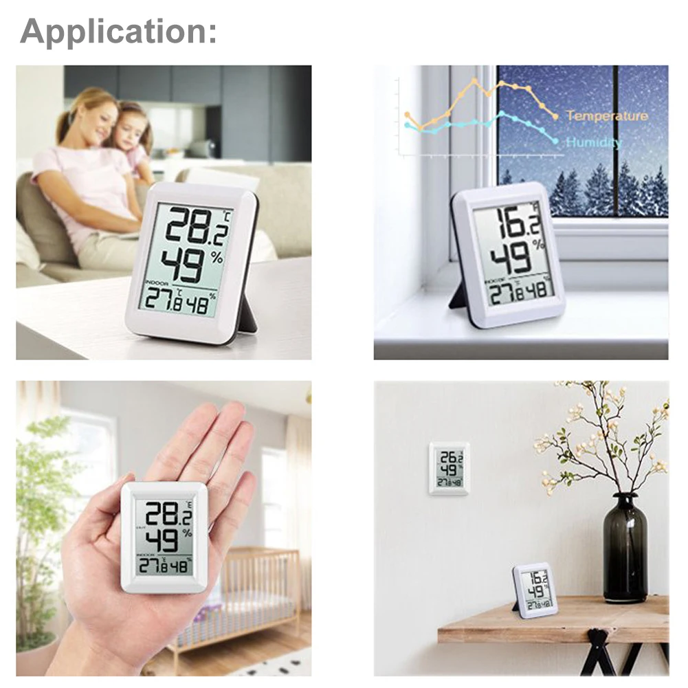 

Digital Wireless Hygrometer Indoor Outdoor Thermometer Humidity Monitor