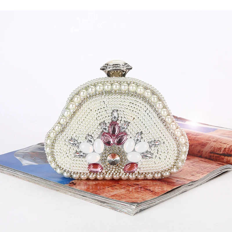 

LYingDa Hot Style Diamond Evening Bag Gemstone Evening Bag Dress Clutch Bag Banquet Bag Factory Direct Selling Wholesale Heavy