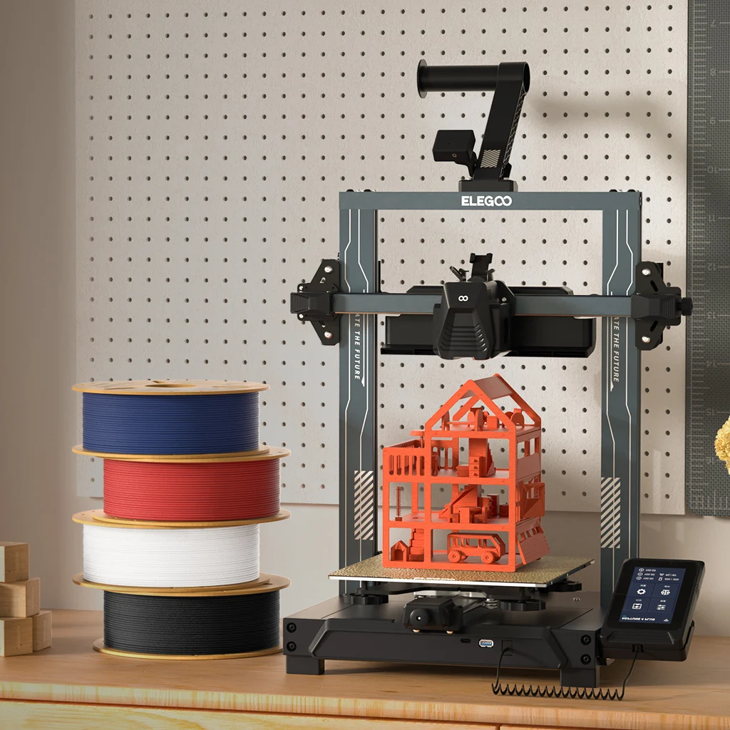 Фото Матовая нить ELEGOO PLA 1 кг для 3D-принтера FDM PLA Elegoo, нить для 3D-принтера, точность размеров +/- 0,02 мм №3