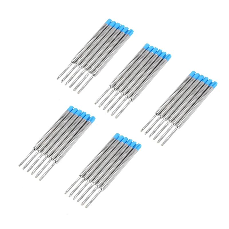 

30 Ballpoint Pen Refills 10 Cm Blue Large Refill Refills