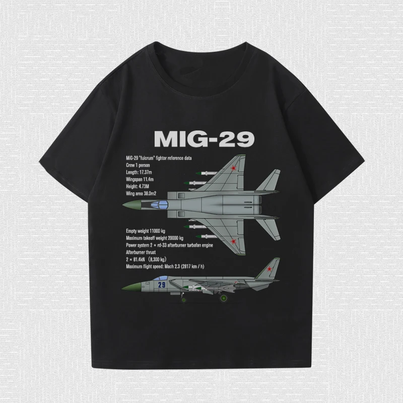 

Soviet Russian Mig 29 Fulcrum Jet Fighter Premium Casual T-Shirt. High-quality Cotton Short Sleeve O-Neck Mens T Shirt New S-3XL