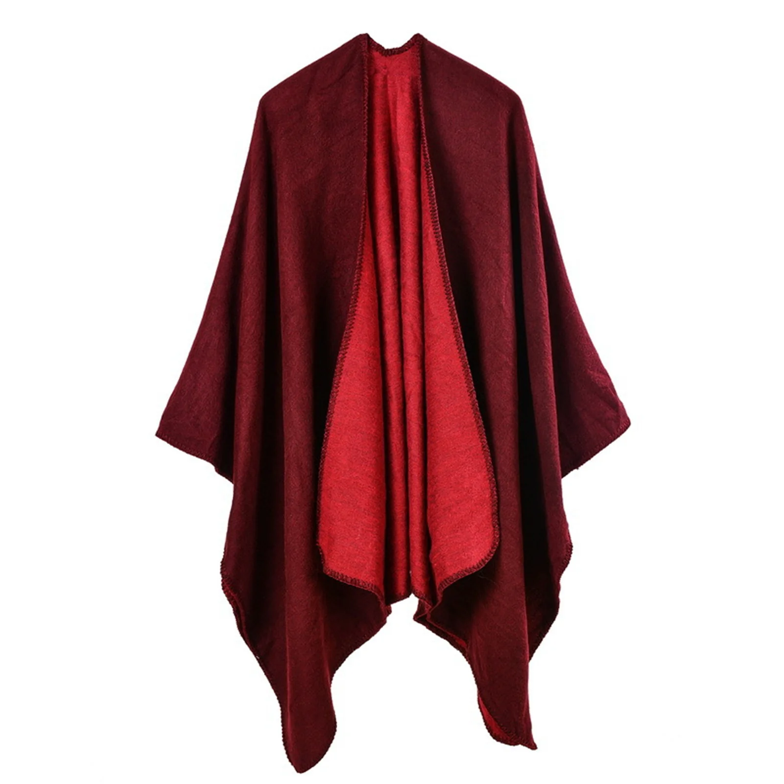 

Women's Open Front Poncho Cape Classic Elegant Wrap Shawl Vintage Cardigans Blanket Shawls Solid Color