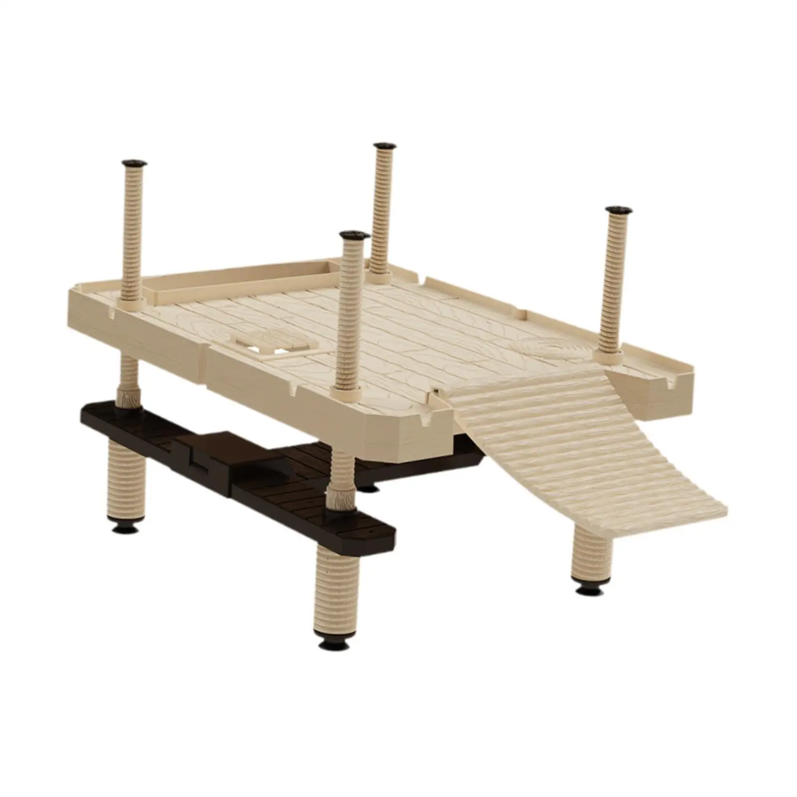 Черепаховая платформа укрытие с лестницей аквариум черепаха Пирс для полуводных