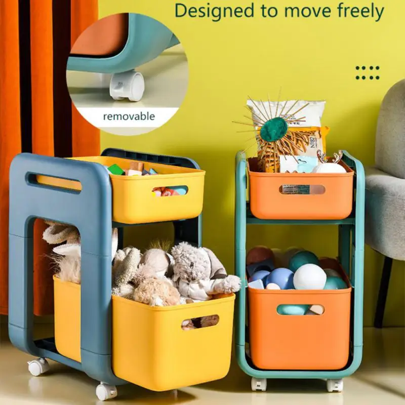 

Storage Holder Drawer Type Toy Seasoning Bottle Storage Rack Removable Kitchen Bathroom Double-Layer Sundries Storage Rack