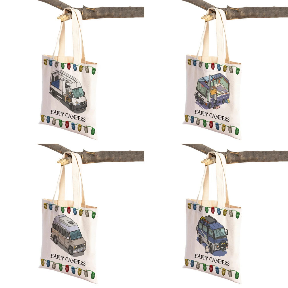 Сумка-тоут женская парусиновая с мультяшным принтом |