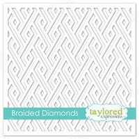 new braided diamonds layering stencils painting diy scrapbook coloring embossing paper card album craft decorative template