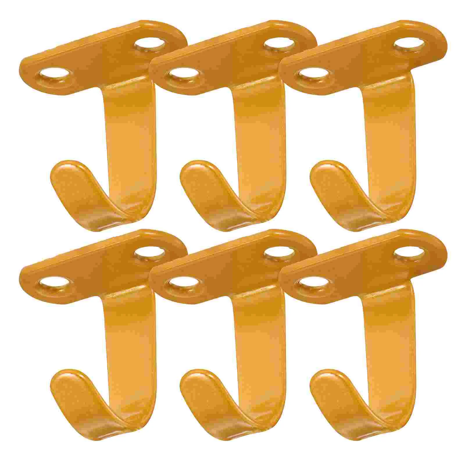 6 Pcs Hook up Wall Hanging Hooks Hangers Coat Ceiling For Plants Mounted Screw On Iron Clothes Rack