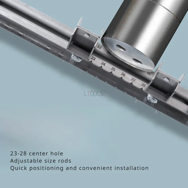 Вешалка для гардероба линейка установки штанги регулируемая ручная из
