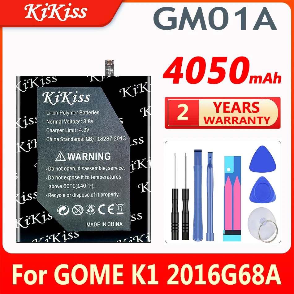 Оригинальный сменный аккумулятор KiKiss 4050 мАч GM01A для смартфонов GOME K1 2016G68A