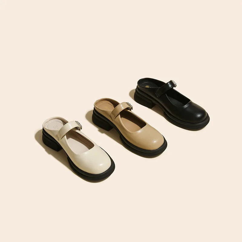 Низкие тапочки мягкая женская обувь шлепанцы на квадратном каблуке платформа с