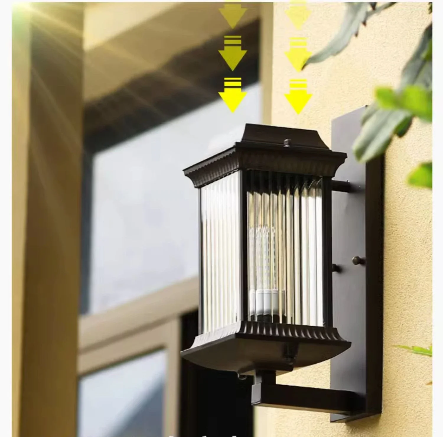 Солнечная водонепроницаемая внешняя вспышка для балкона внутреннего двора