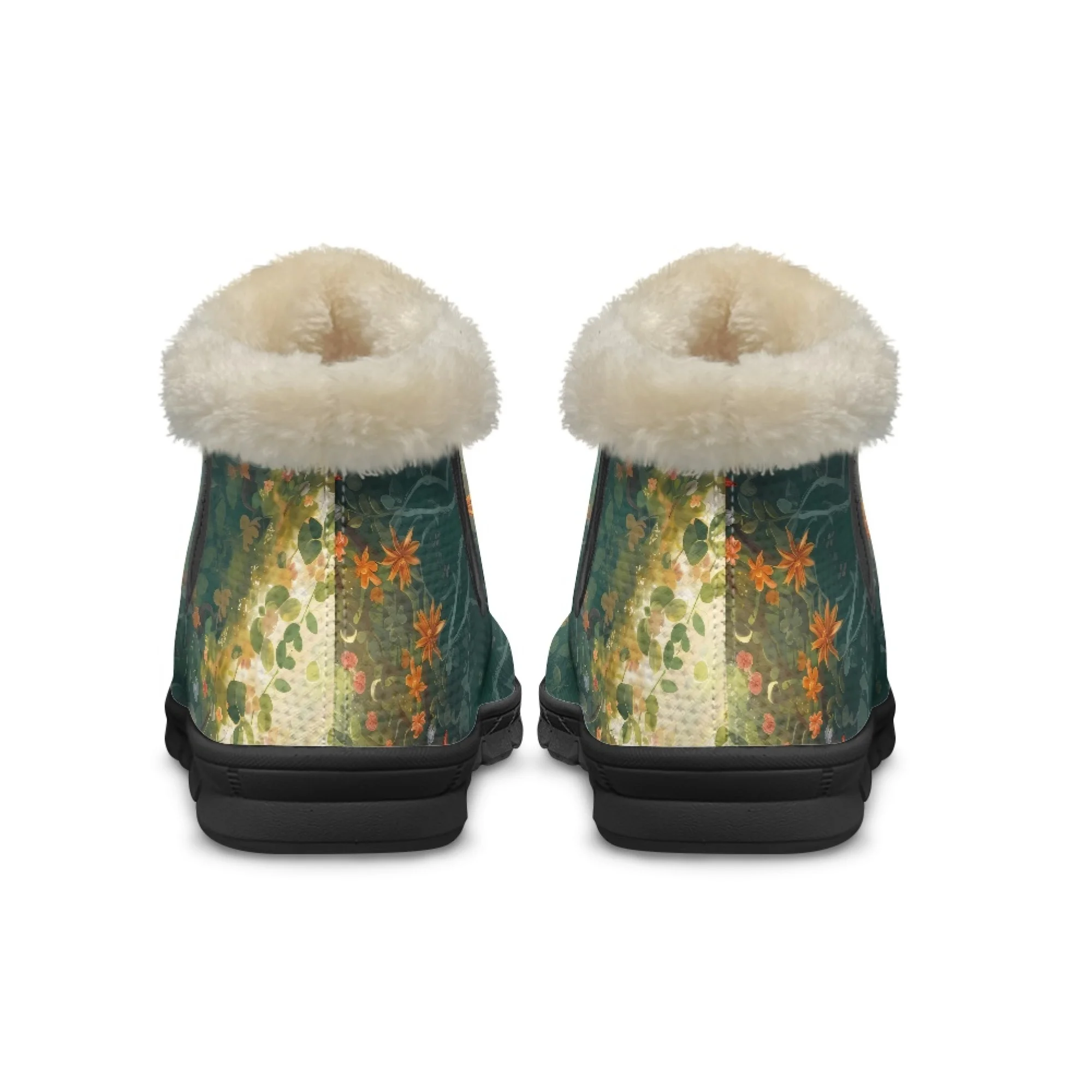 INSTANTARTS/женские зимние ботинки для пары с принтом жирафа повседневная мягкая