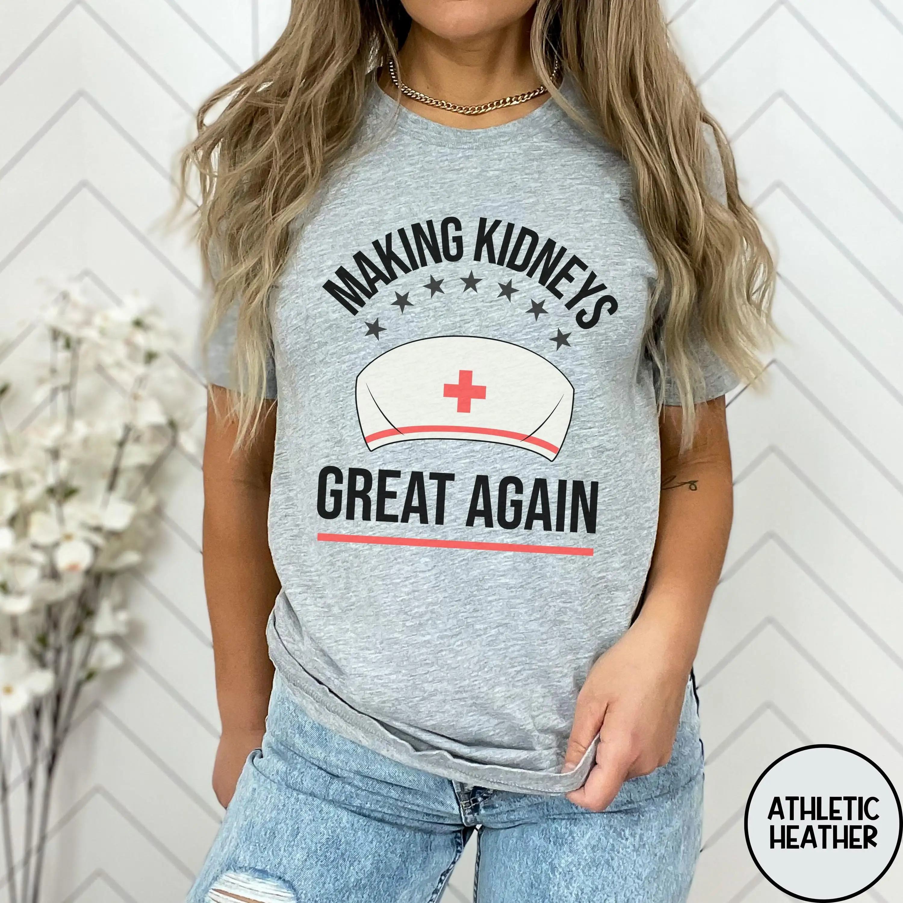 Футболка медсестры с диализами Нефрологический отряд Регистрированная