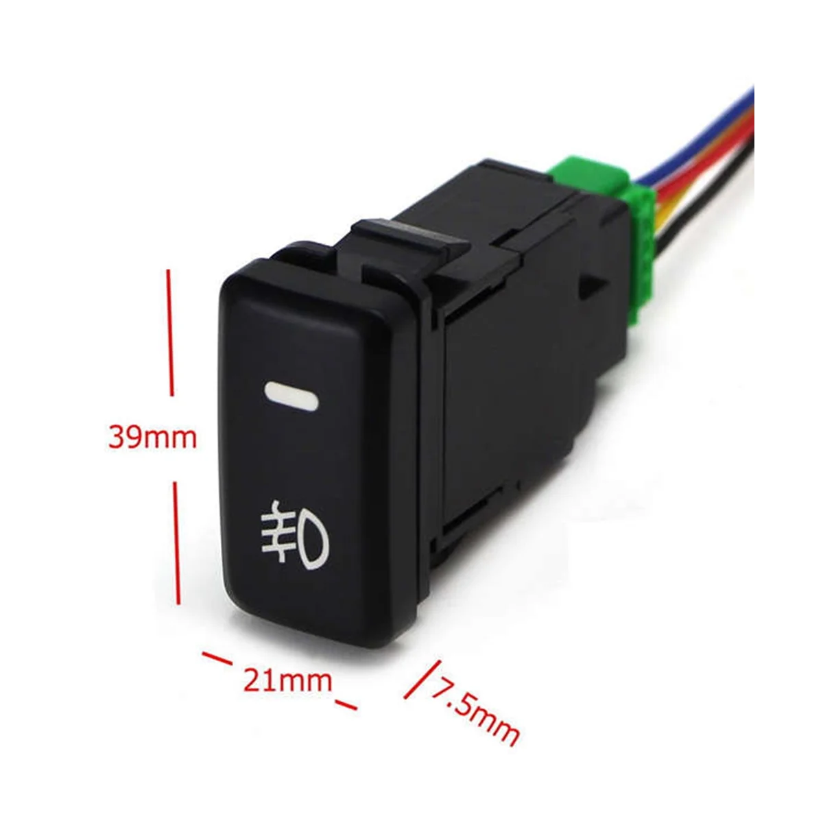 2 шт. водонепроницаемый переключатель противотуманных фар с 4 линиями для Toyota Lexus
