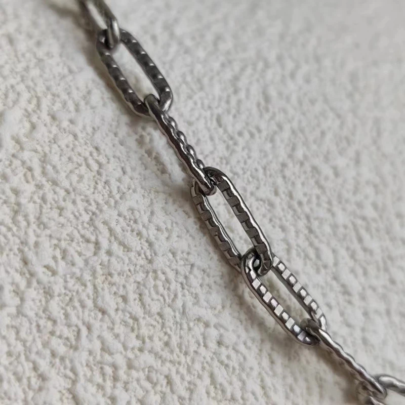 Prolate O Type Chain  5.0 MM Wide Solid Titanium Chain Necklace New Arrival