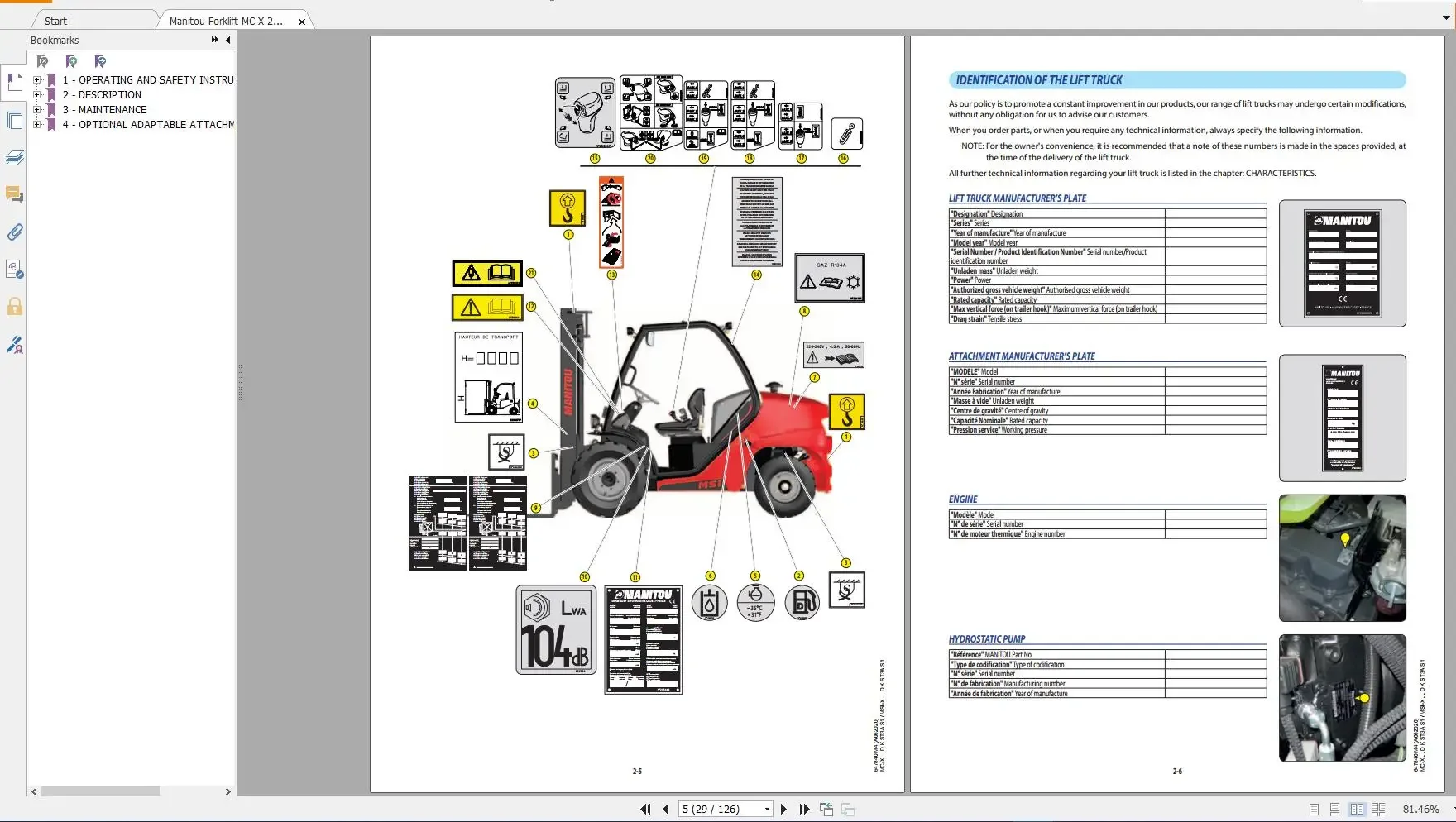Manitou MC MHT MLT MT MT-X MXT PDF 2 14 ГБ Обновленный оператор и руководство по обслуживанию 2021.