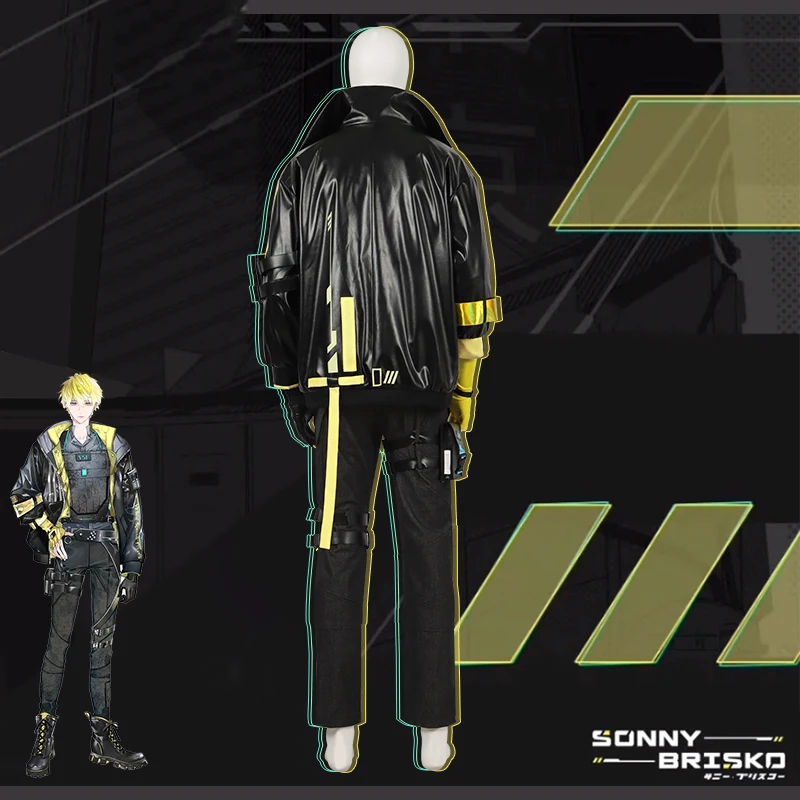 COSLEE [S-3XL] Vtuber Nijisanji Sonny Brisko Косплей Костюм Модная мужская одежда Хэллоуин Вечеринка