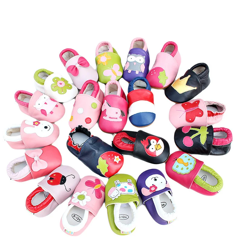 

First Walking Baby Casual Newborn Baby Shoes Girls Slippers Soft Cow Leather Sandals First-Walkers Chaussure Bebe Fille Toddler