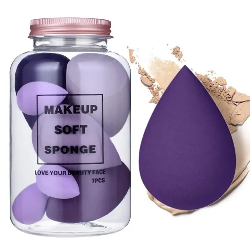 

Makeup Sponge Multifunctional Foundation Blending Sponge Set 7 Pcs Mini Beauty Sponge Blender For Cream Liquid and Powder