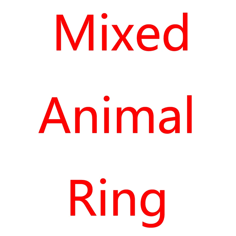 

Mixed 15 Pcs Rings Custom Animal Bear Ring Stainless Steel Metal For Women Gift