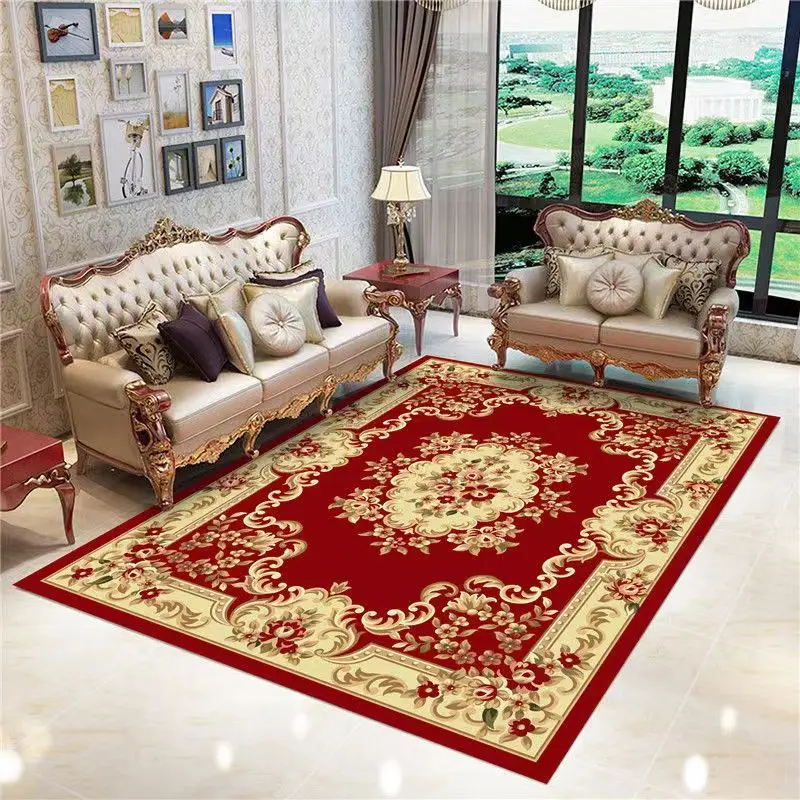 Persian carpet living room retro non slip washable mat bedroom study children's Prayer |