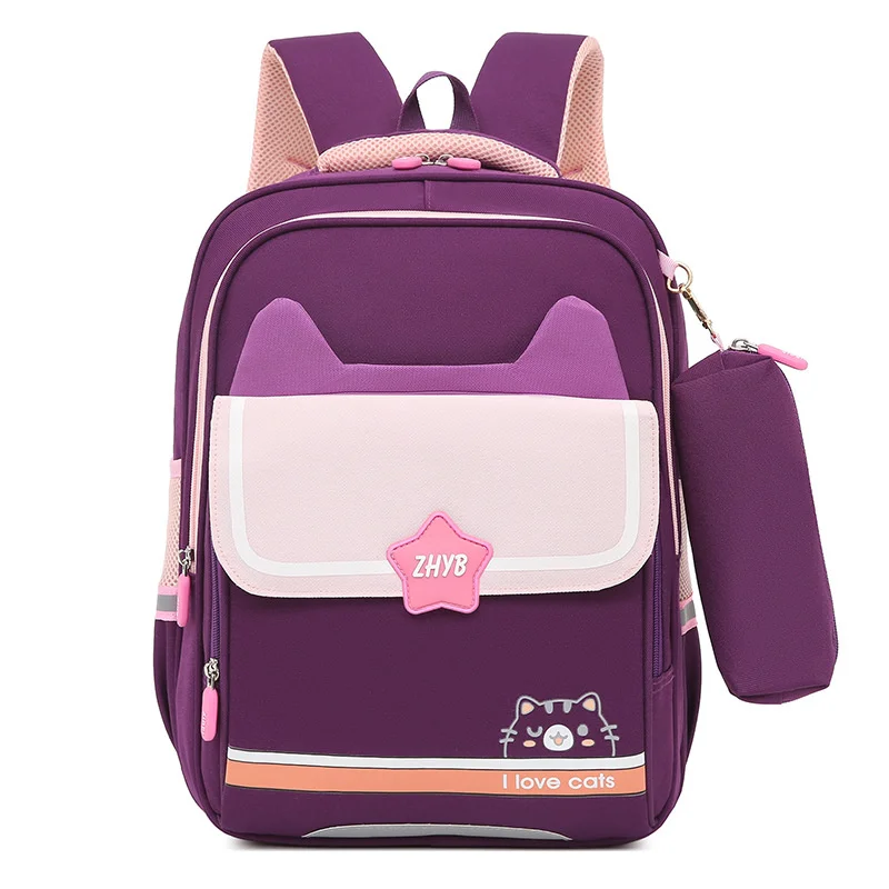 Детский рюкзак для начальной школы, детский ортопедический рюкзак для девочек, водонепроницаемый большой детский рюкзак для книг