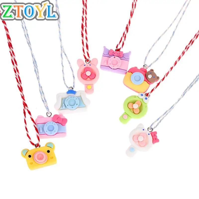 

1PC 1:12 Dollhouse Miniature Hanging Neck Small Simulation Fan Camera For Doll Accessories Kids Birthday Gift House Decoration