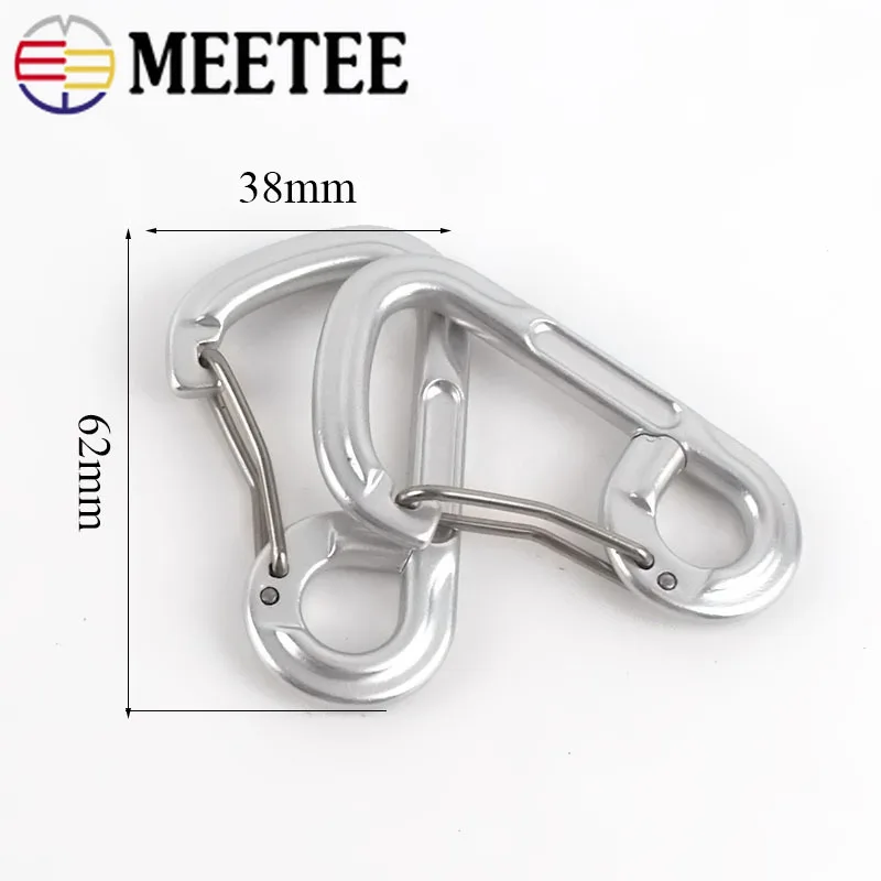 5Pcs 6.3*3.6cm Outdoor Backpack Metal Buckles Snap Mountain Hiking Bag Webbing Clip Buckle Clasp Hook DIY Accessories KY841 | Дом и сад