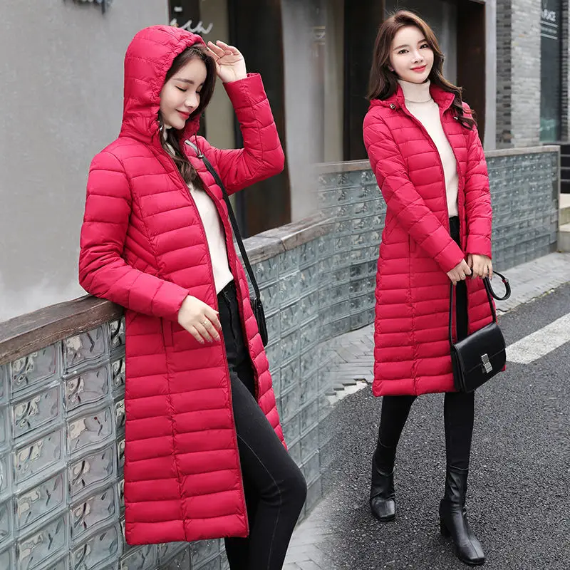 New Fashion Hot Sale Down Cotton Casual Warm Long Winter Clothes Women Jacket Female Design Big Size Ladies Wear Winter Coat