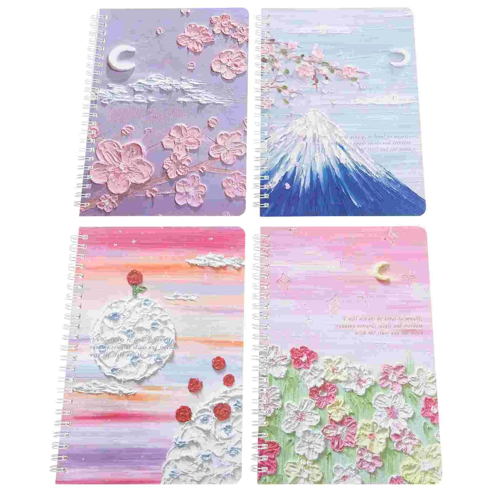 

4Pcs Agenda Planning Notepad Thickened Schedule Planner Girls Notebook (Random Color)