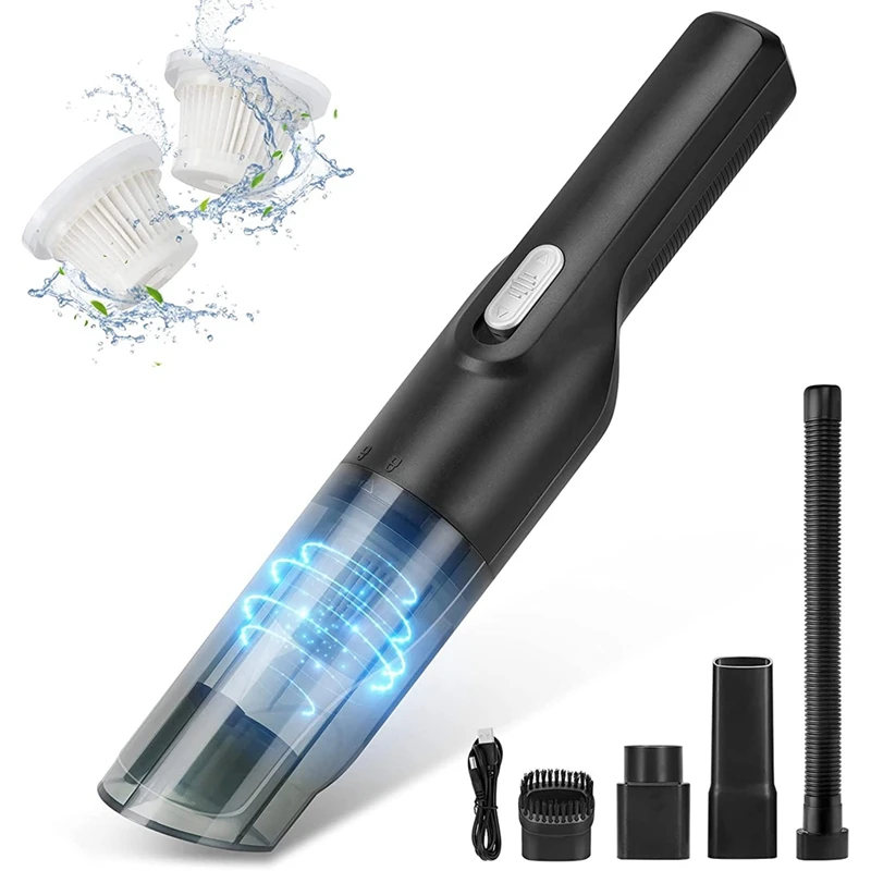

Hand Vacuum Cordless Rechargeable Car Vacuum Strong Suction Power, Mini Hand Held Vacuuming Cordless For Car And Home