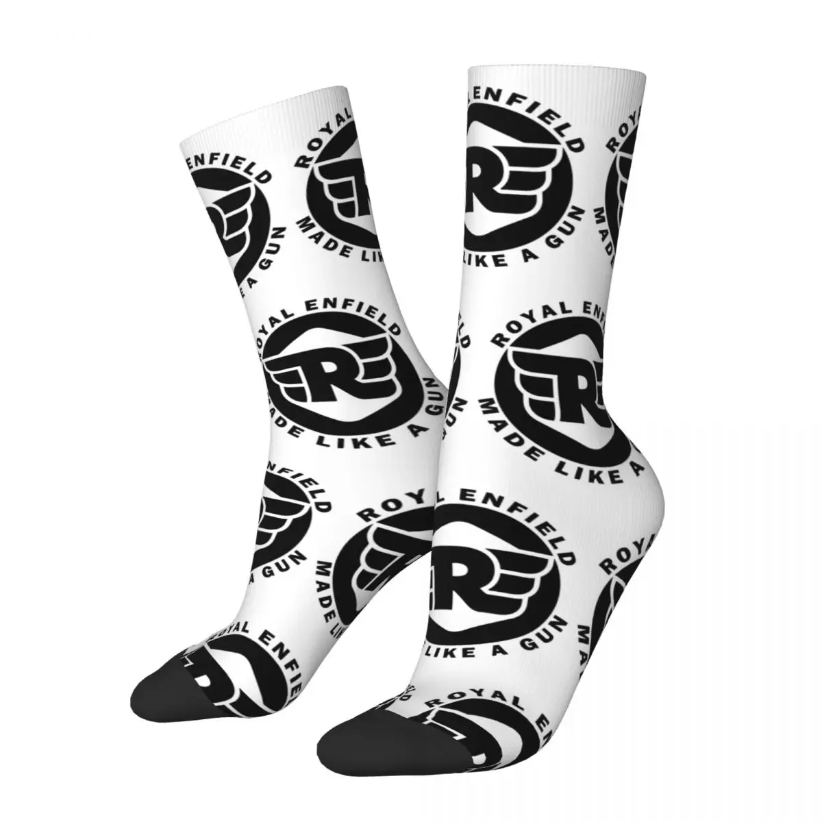 

Мотоциклетные баскетбольные носки Royal-Enfields из полиэстера, поглощающие пот, для мужчин и женщин