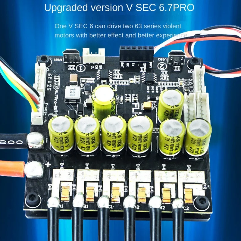 

Высокоточная печатная плата Flipsky V6.7Pro 200A с двойным приводом на основе VESC для электрического скейтборда/контроллера скорости скутера