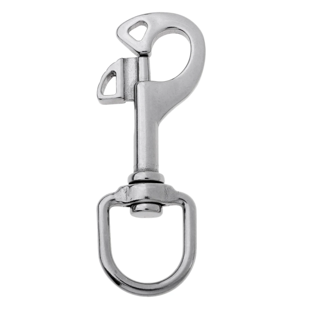 

316 Stainless Steel Swivel Eye Snap Clips Hook Lobster Clasp Clamp Multipurpose For Scuba Diving