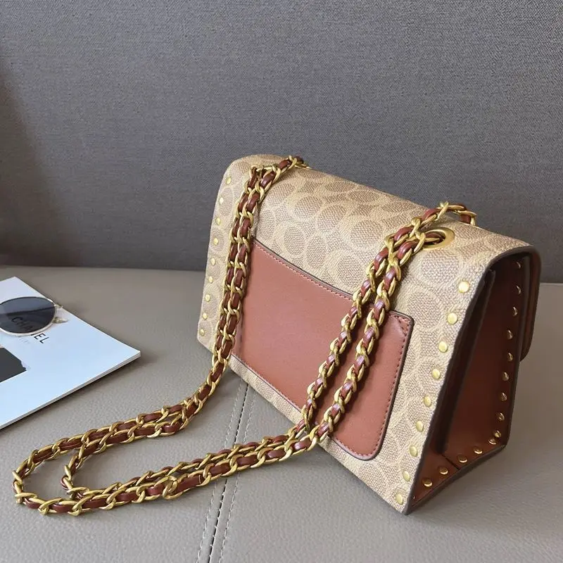 Модная женская сумка через плечо с изысканным стилем и элегантной цепочкой сумки