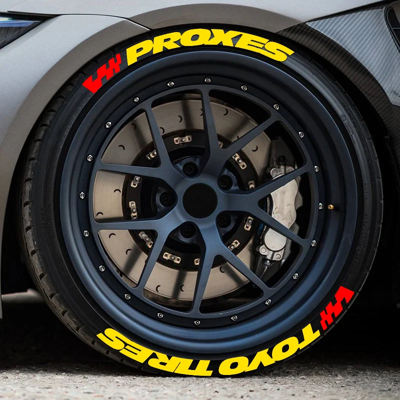 

Перманентная шина наклейка в виде надписи TOYO, трехмерная автомобильная шина с надписью для гоночных шин, водонепроницаемые Переводные картинки для 4 колес