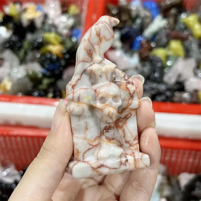 Натуральный красный камень из сети перекрестная вырезка надгробие на Хэллоуин