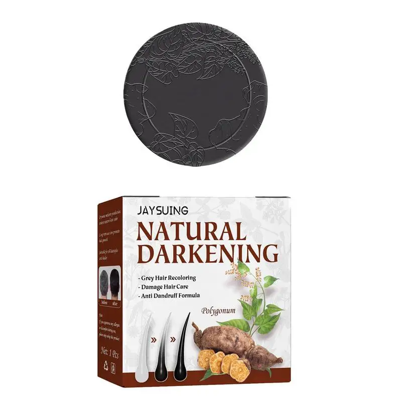 

Hair Darkening Soap Shampoo Bar Repair Gray White Hair Color Dye Hair Shampoo Natural Organic Hair Conditioner