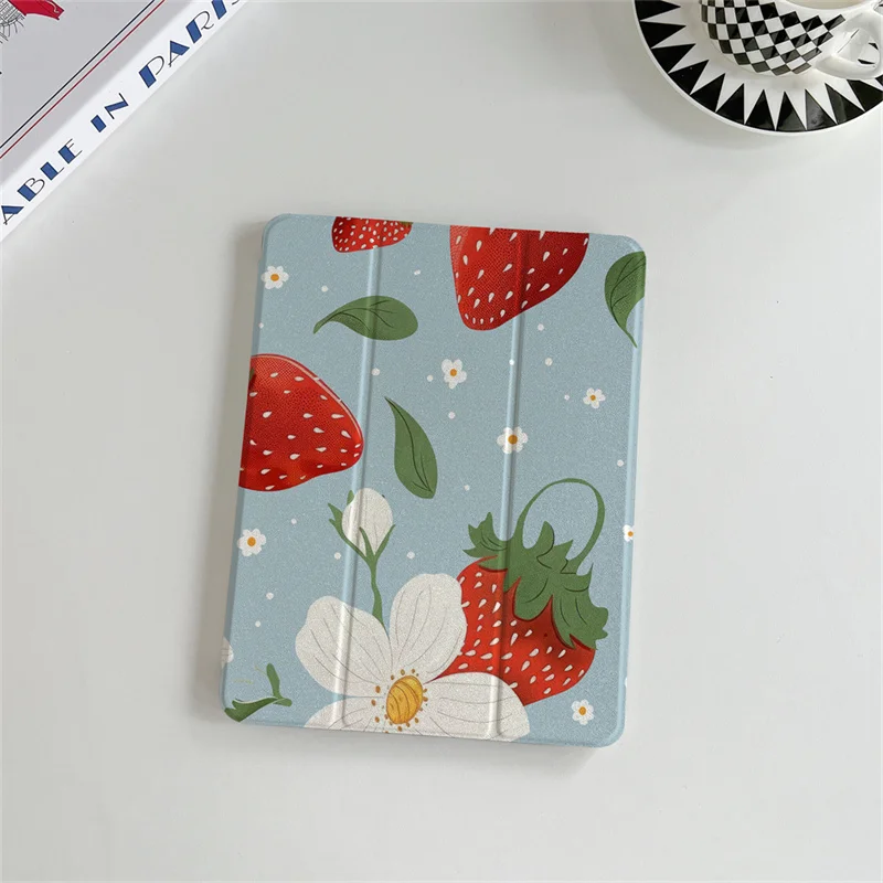 Чехол для планшета Kawayii Cherry iPad Air 2024 Pro 11 дюймов 5 4 10 9 3 10th 7 8 2 mini 6 милый чехол с