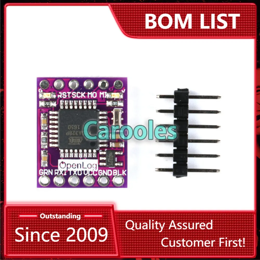 

Openlog Serial Data Logger Micro SD ATmega328 Support for Arduino Open Source Data Recorder