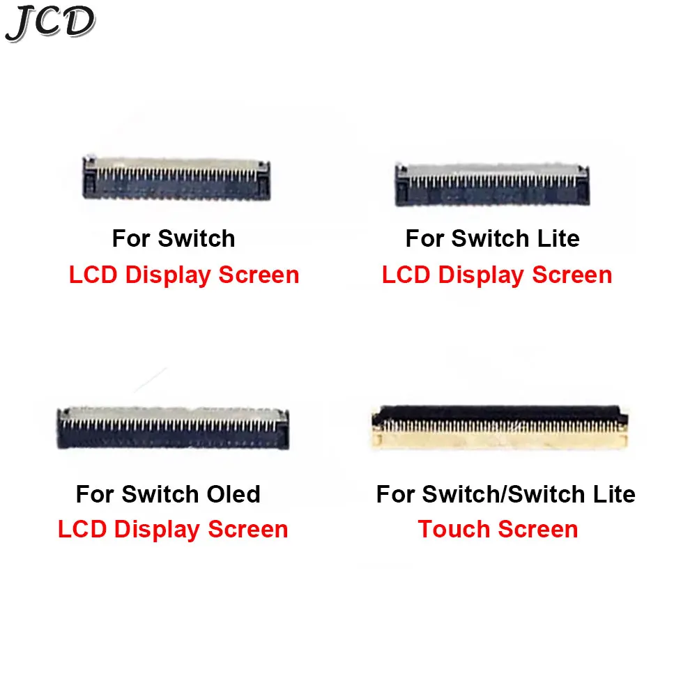 

JCD 1pcs For Switch NS Lite oled MotherBoard LCD Display Screen Flex Cable Clip Touch Screen Connector Socket Replacement