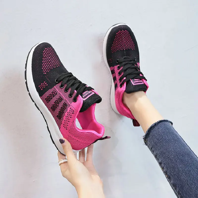 Men Running Shoes Fashion Couple Sneakers Breathable Casual Sport Shoes Outdoor Walking Jogging Tennis Shoes Athletics Plus Size