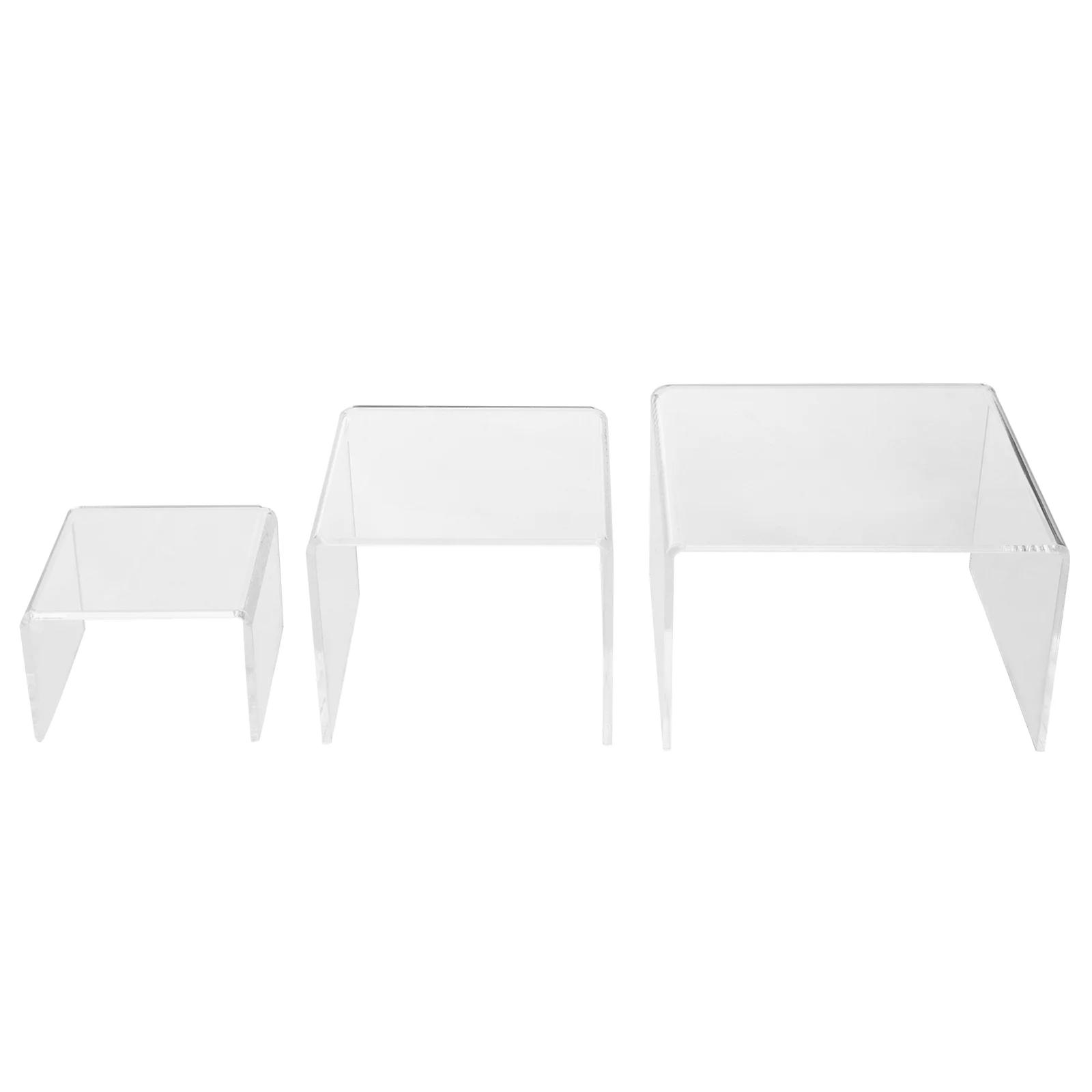 

Acrylic Stand Rack Dessert Shelf Storage Desktop Clear Display Jewelry Organizer