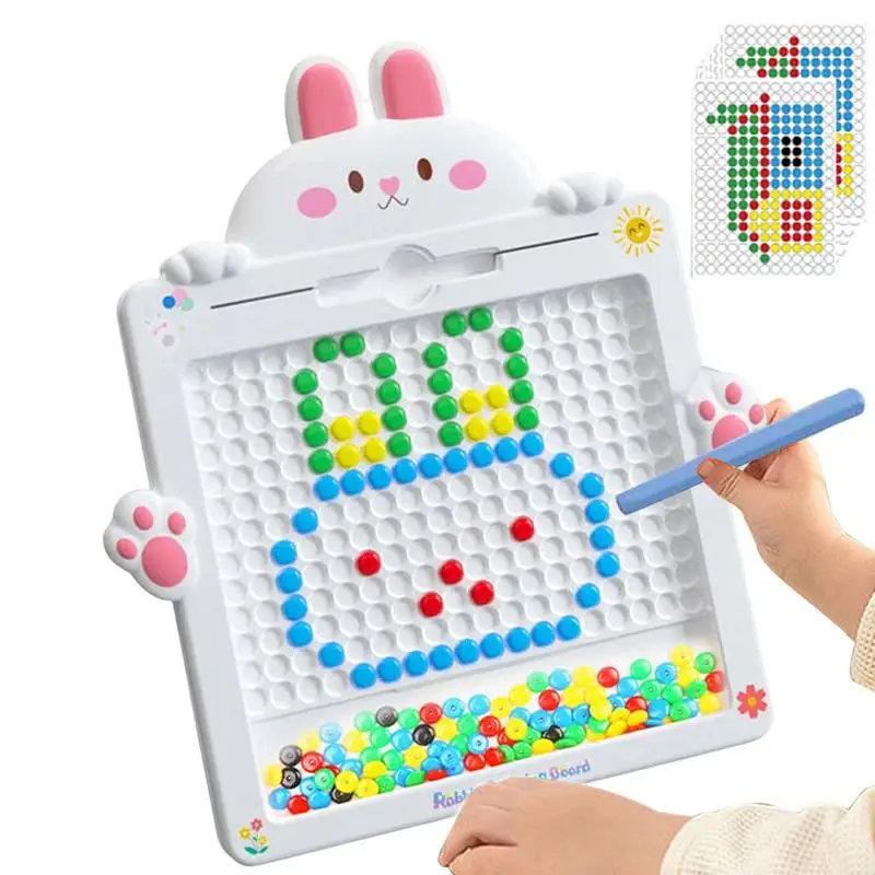 

Доска для рисования с магнитными точками, развивающая игрушка для детей, с открытым концом
