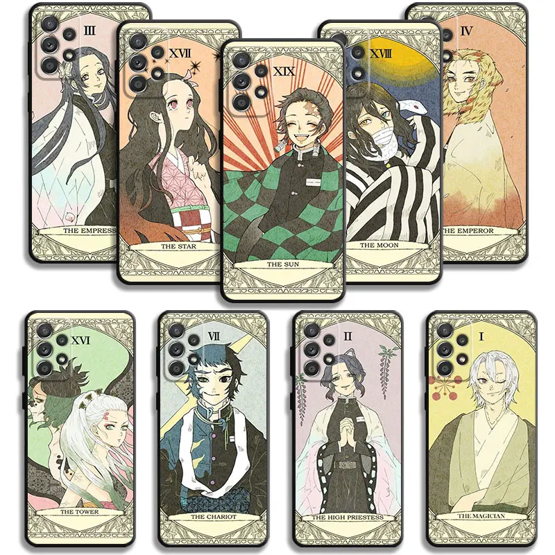 

Чехол для Samsung Galaxy A73/A53/A71/A51/A41/A31/A33/A22/A12/A21s/A13/A32/A52s/A72/A52/A23, с картой в стиле ретро, рассекающий демонов